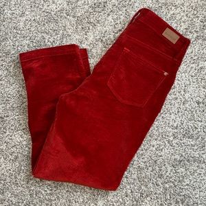 Judy Blue Corduroy Button Fly High Rise Ankle Straight Leg